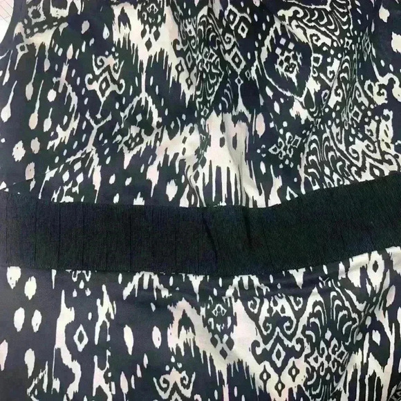 Alex Marie Size 4 Black/White Career Sleeveless Textured Lined Sheath Dress - Picture 5 of 6